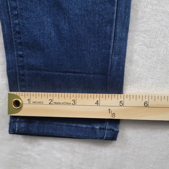 Free People Women's Jeans Size 26 Hi-Rise Skinny Blue Stretch Denim Made In USA - Picture 12 of 16